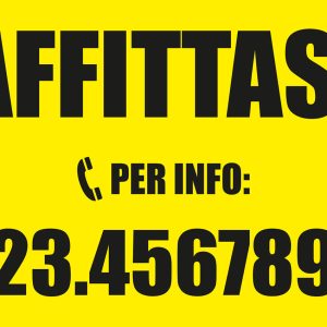 Cartello affittasi