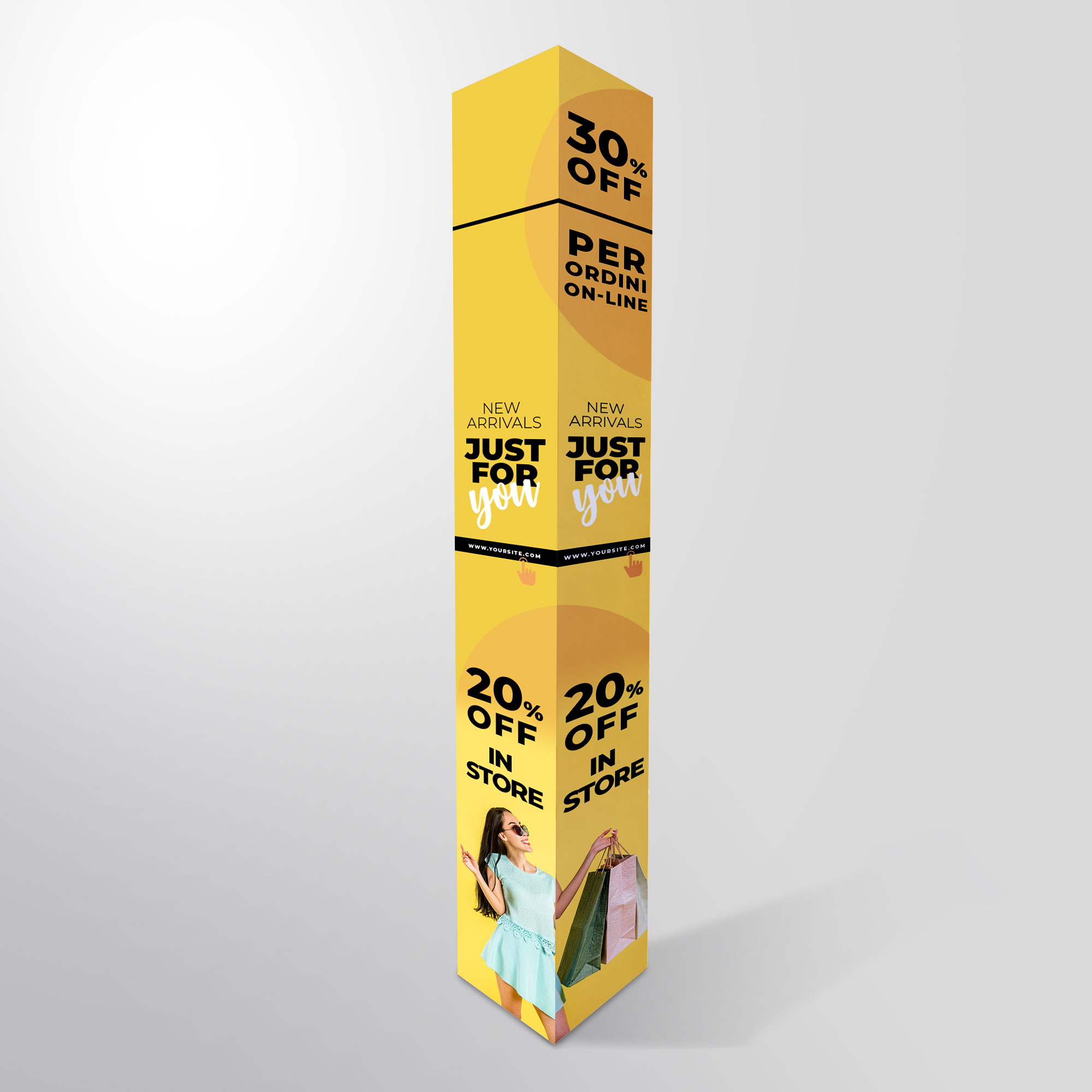 Totem triangolare